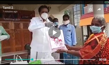 தளபதி ஆனைக்கிணங்க புதுக்கோட்டை வடக்கு மாவட்ட திமுக நிவாரண உதவி