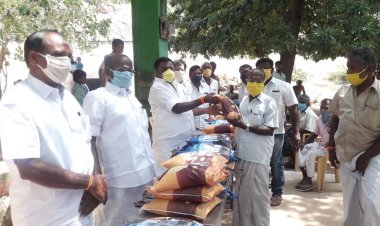 நக்கலப்பட்டியில் சட்டமன்ற உறுப்பினர் நீதிபதி நிவாரண உதவி