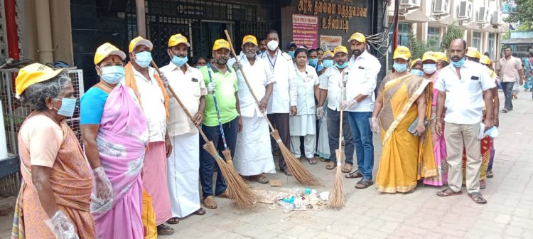 உசிலம்பட்டியில் தூய்மை இந்தியா திட்டம் டாக்டர் முத்துராமன் தொடங்கி வைத்தார்