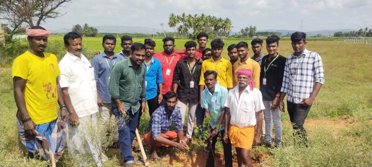 உசிலம்பட்டி தேசிய நெடுஞ்சாலை யில் மரக்கன்றுகள் நடும் விழா சமூக ஆர்வலர்கள் ஆர்வம்